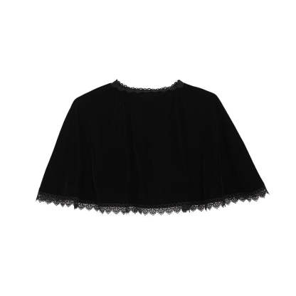 Elegant Black Velvet Cape - Medieval Victorian Wicca Robe for Women | Halloween & LARP Costume-Astricos
