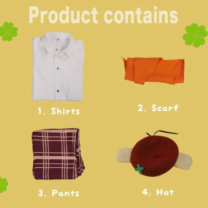 Blue Lock Anime Bachira Cosplay Costume Wig & Outfit - Complete Set with Shirt, Pants, Scarf, Hat, Rose Net Sythe-Astricos