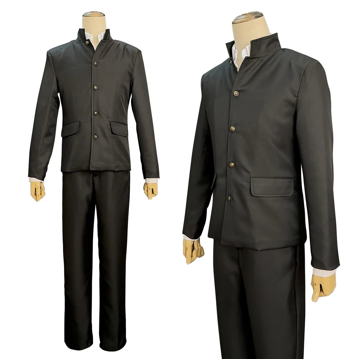 Blue Lock Anime Chigiri Cosplay Costume Wig & Black DK School Uniform Suit - High Quality Synthetic Fibers-Astricos