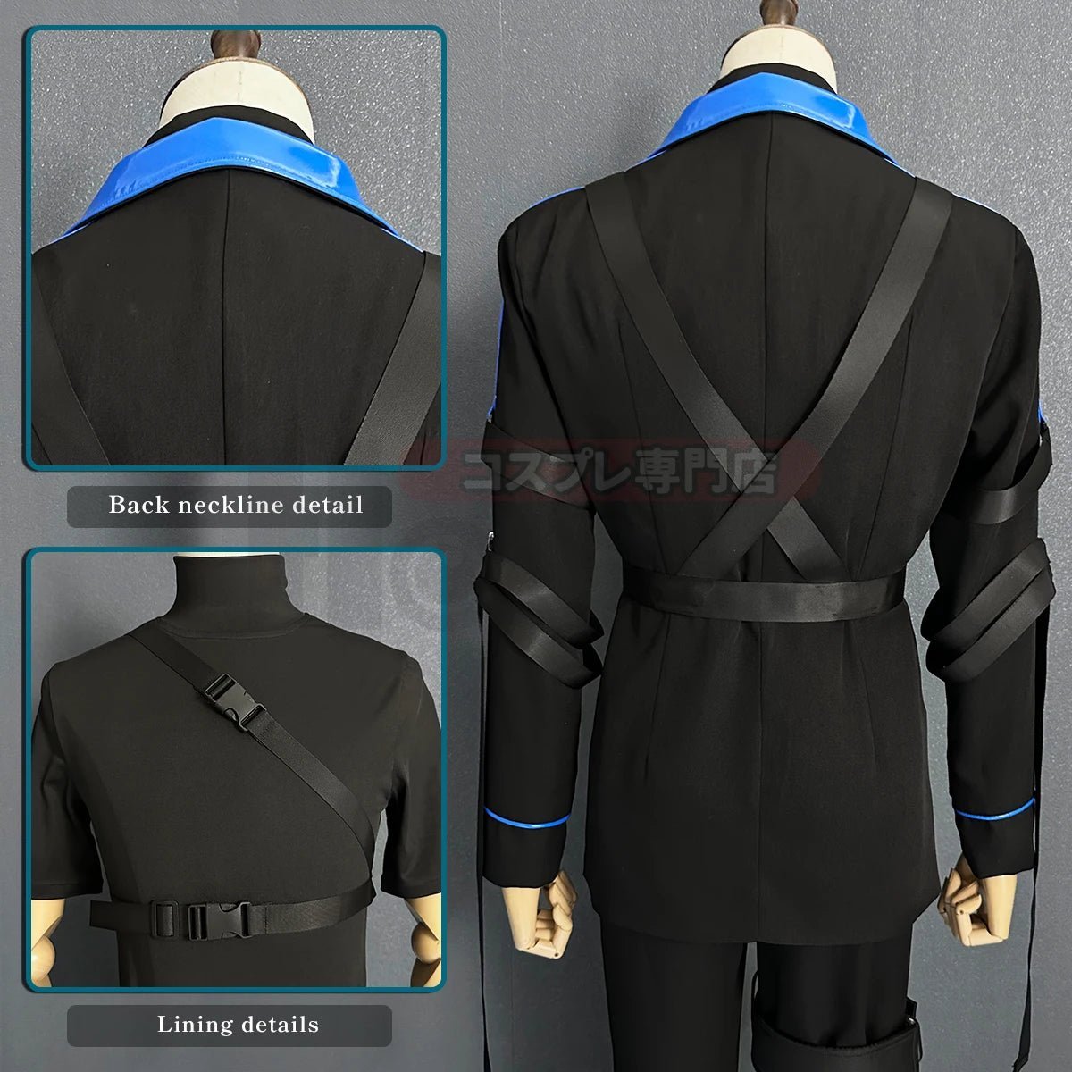 Blue Lock Anime Chigiri Cosplay Costume - Wig, Style Jacket & Pants Outfit-Astricos