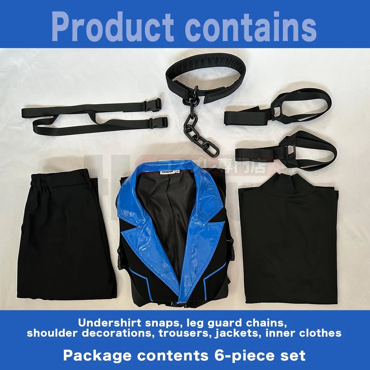 Blue Lock Anime Chigiri Cosplay Costume - Wig, Style Jacket & Pants Outfit-Astricos