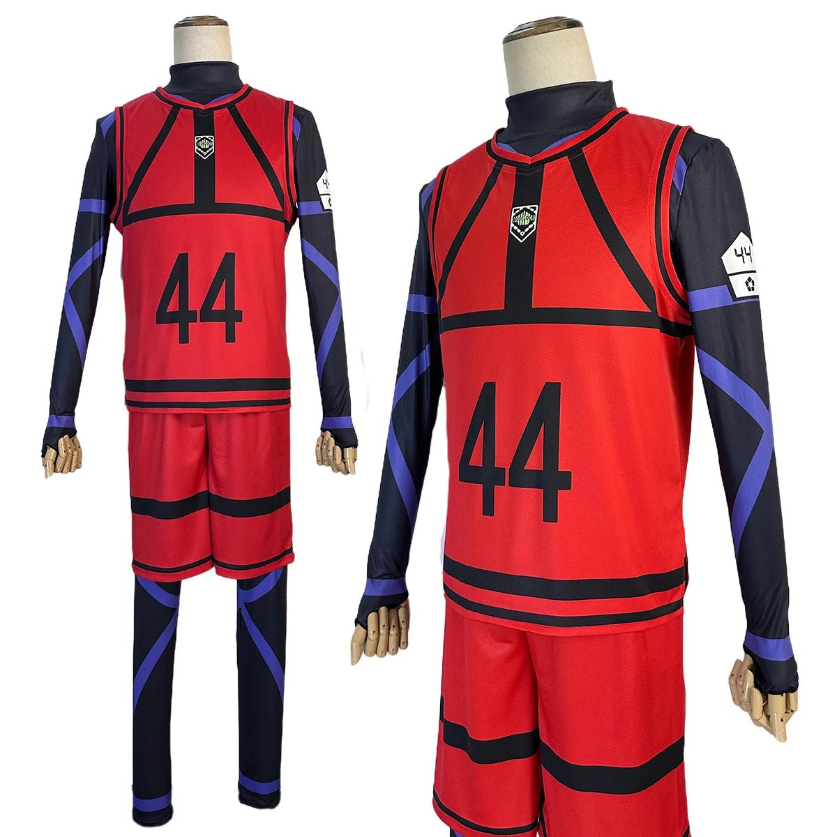 Blue Lock Anime Cosplay Costume - Reo Nagi & Rin Kunigam Football Training Uniform Wig-Astricos
