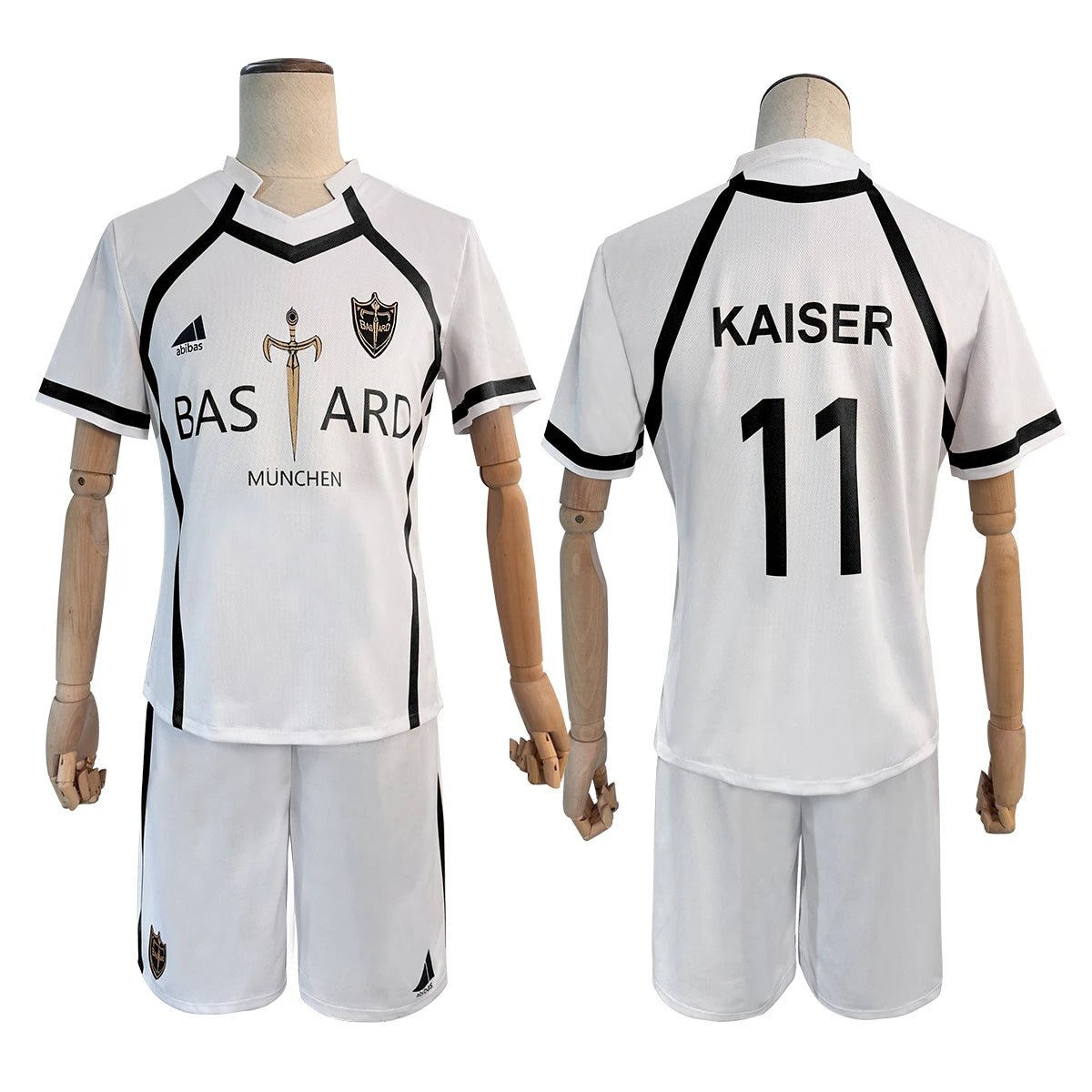 Blue Lock Anime Kaiser & Ness Cosplay Costume - Bastard Munchen Embroidery Teenager Training Jersey-Astricos