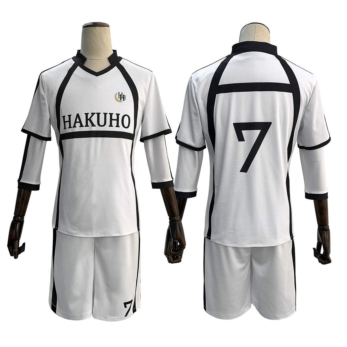 Blue Lock Anime Nagi NO.7 & Reo Mikage NO.10 Cosplay Costume - Soccer Jersey, Wig, Rose Net Uniform-Astricos
