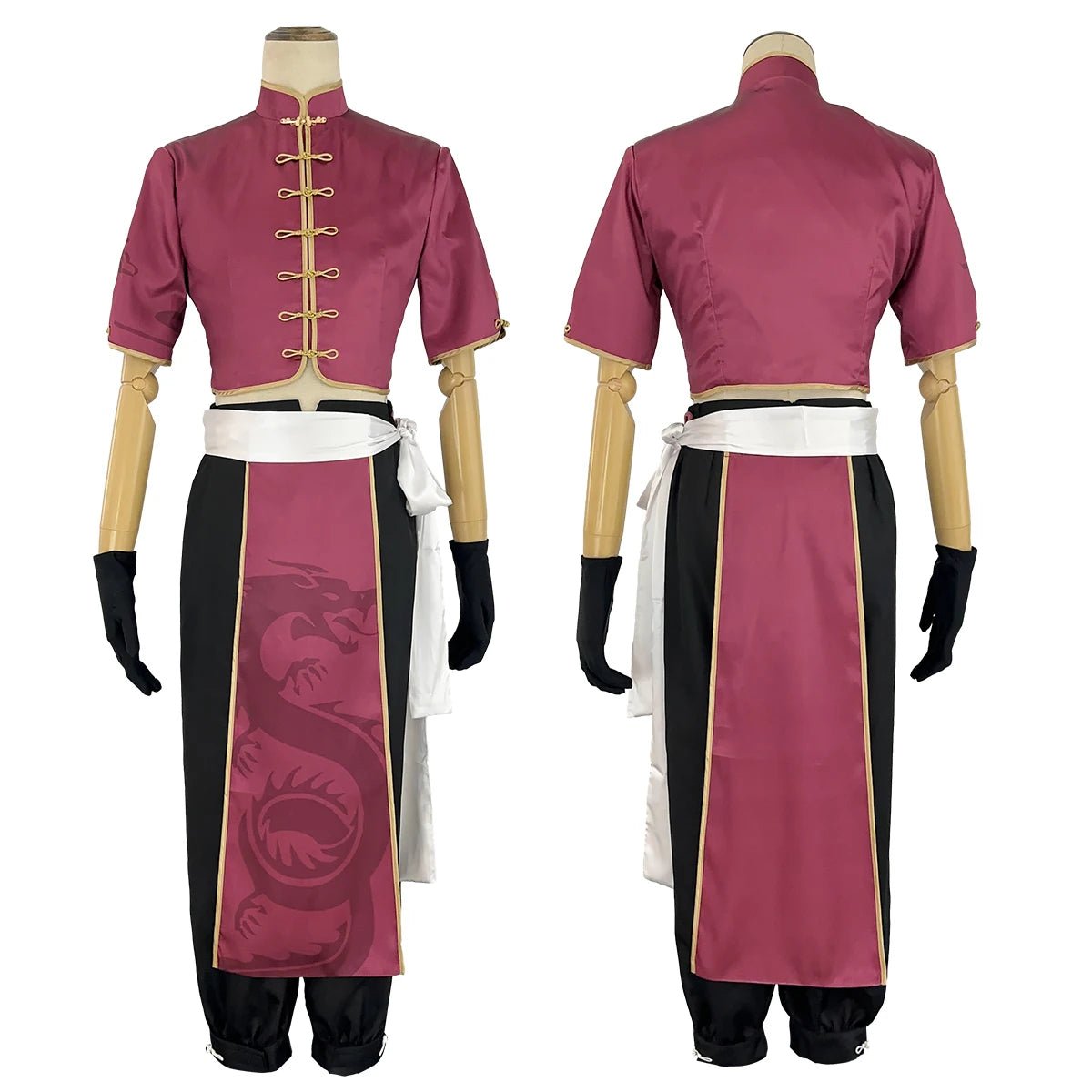 Blue Lock Anime Ness Cosplay Costume - Kung Fu Tang Suit with Adjustable Wig & Rose Net-Astricos