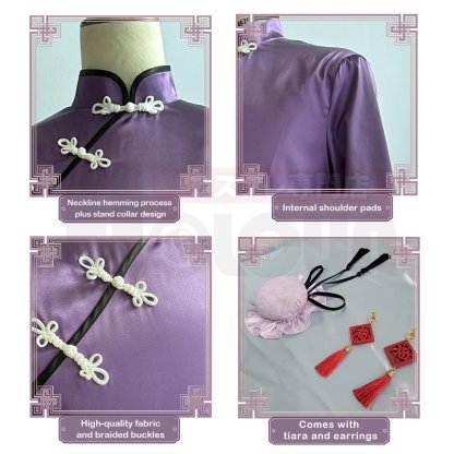 Blue Lock Anime Reo Mikage Cosplay Costume - Kung Fu Tang Suit with Wig & Rose Net Accessories-Astricos