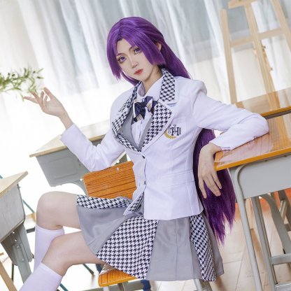 Blue Lock Anime Reo Mikage Cosplay Costume Wig & School Uniform Set-Astricos