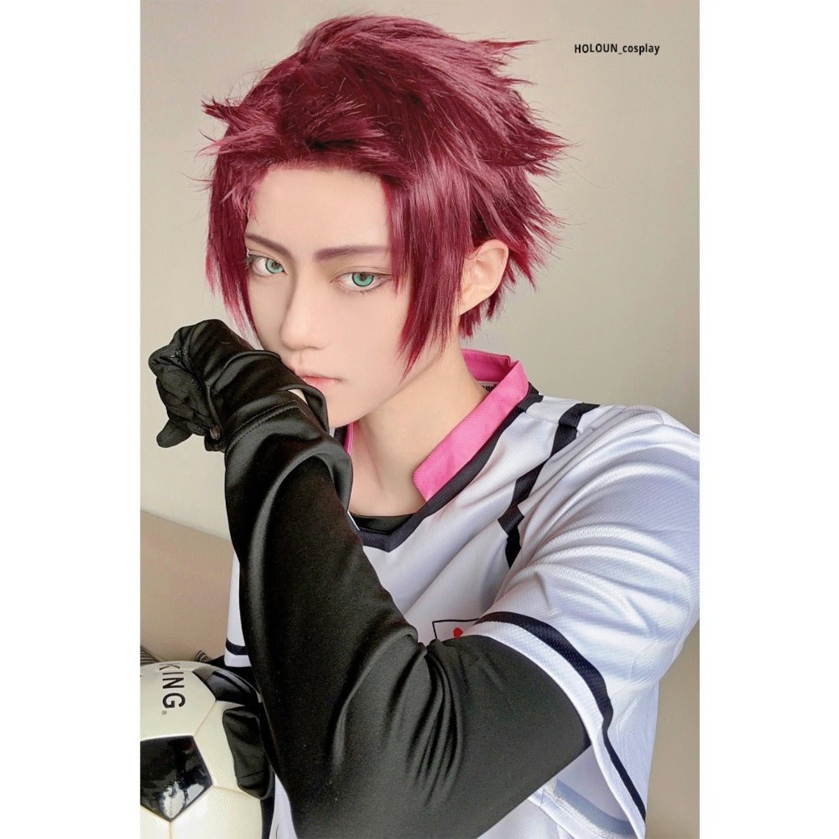 Blue Lock Sae Itoshi No.10 Football Player Cosplay Wig - Rose Net Synthetic Fiber Adjustable-Astricos