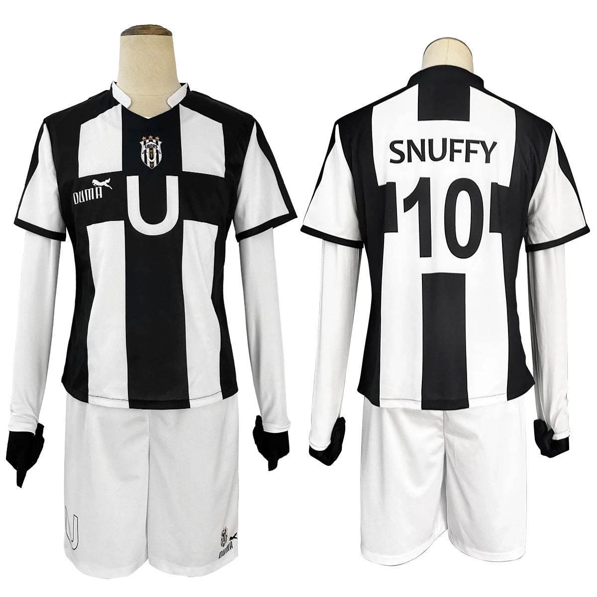 Blue Lock Anime Cosplay Costume - Niko Barou, Aiku Sendou, Snuffy Lorenzo & Aryu Wig Rose Net Football-Astricos