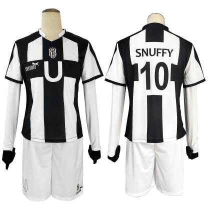 Blue Lock Anime Cosplay Costume - Niko Barou, Aiku Sendou, Snuffy Lorenzo & Aryu Wig Rose Net Football-Astricos