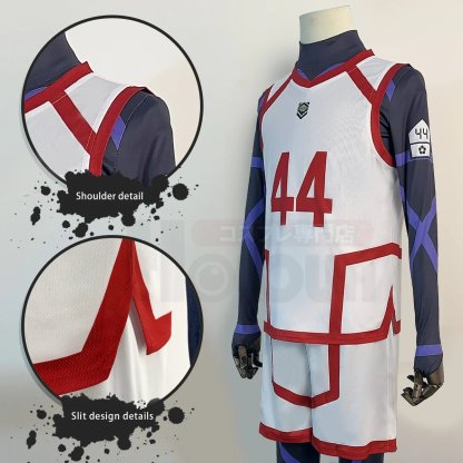 Blue Lock Season 2 Chigiri Cosplay Costume Wig & Football Uniform Set-Astricos
