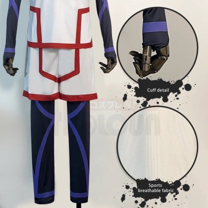 Blue Lock Season 2 Chigiri Cosplay Costume Wig & Football Uniform Set-Astricos
