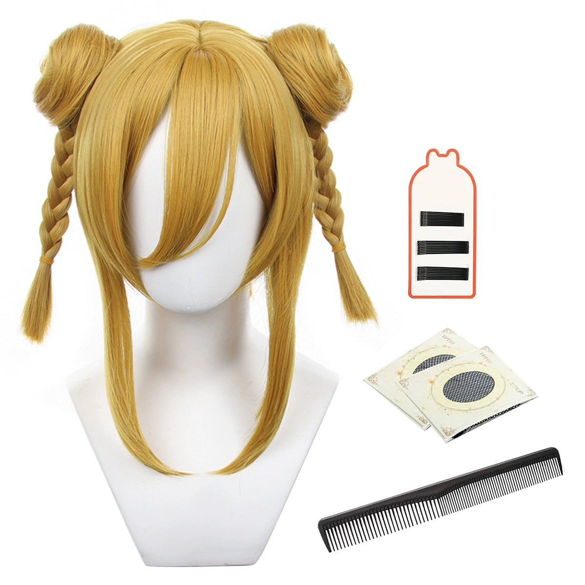 Blue Lock Thousand Cut Leopard Bun Wig - Chinese Style Dual Buns with Nine Color Options - Astricos