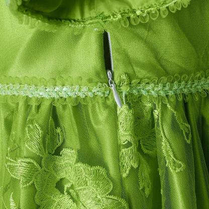 Bridgerton Green Empire Gown - Regency Era Cosplay Costume-Astricos