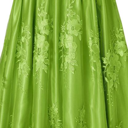 Bridgerton Green Empire Gown - Regency Era Cosplay Costume-Astricos