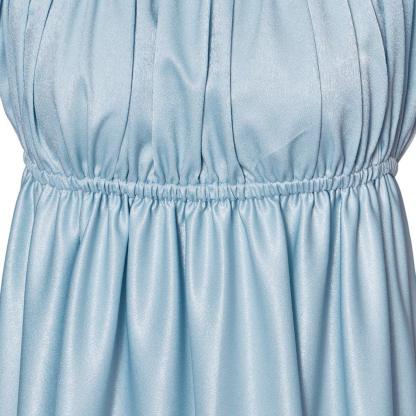 Bridgerton Cosplay Costume - Light Blue Empire Waist Regency Gown for Women-Astricos