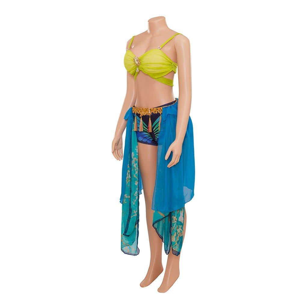 Britney Spears Slave Costume Blue Dance Dress - Sexy Cosplay Outfit | Astricos-Astricos
