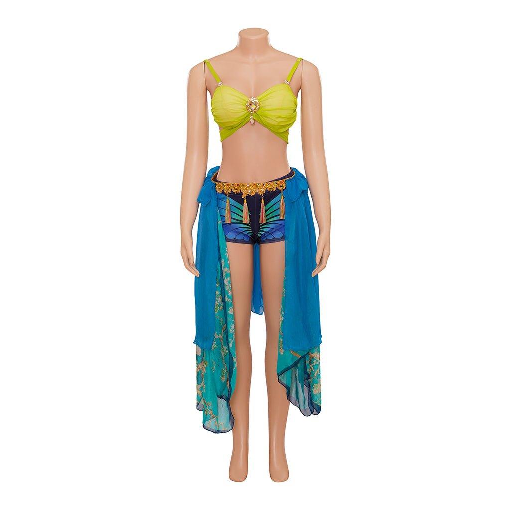 Britney Spears Slave Costume Blue Dance Dress - Sexy Cosplay Outfit | Astricos-Astricos