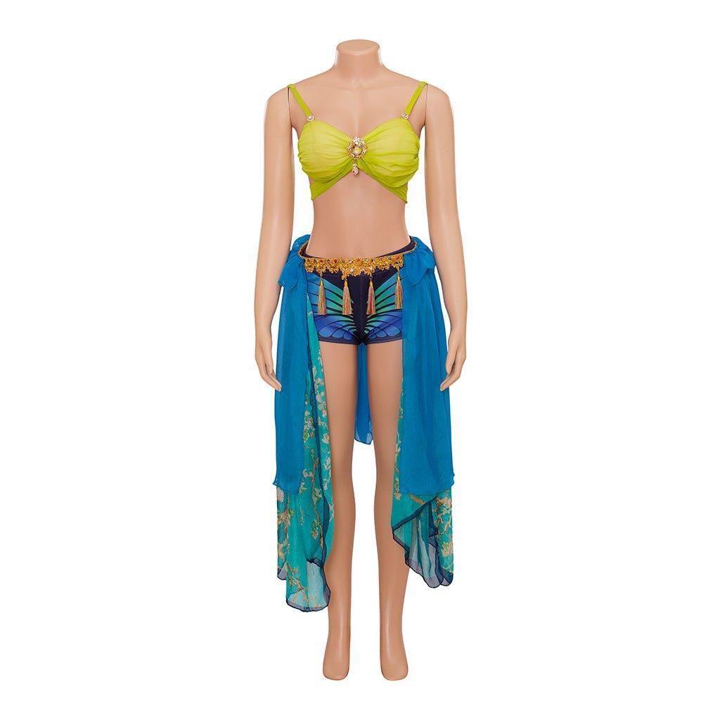 Britney Spears Slave Costume Blue Dance Dress - Sexy Cosplay Outfit | Astricos-Astricos