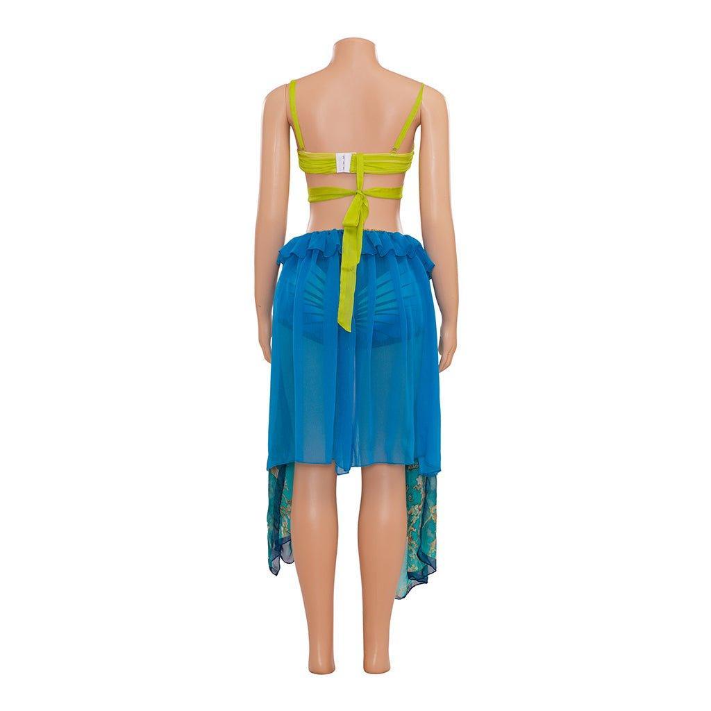 Britney Spears Slave Costume Blue Dance Dress - Sexy Cosplay Outfit | Astricos-Astricos