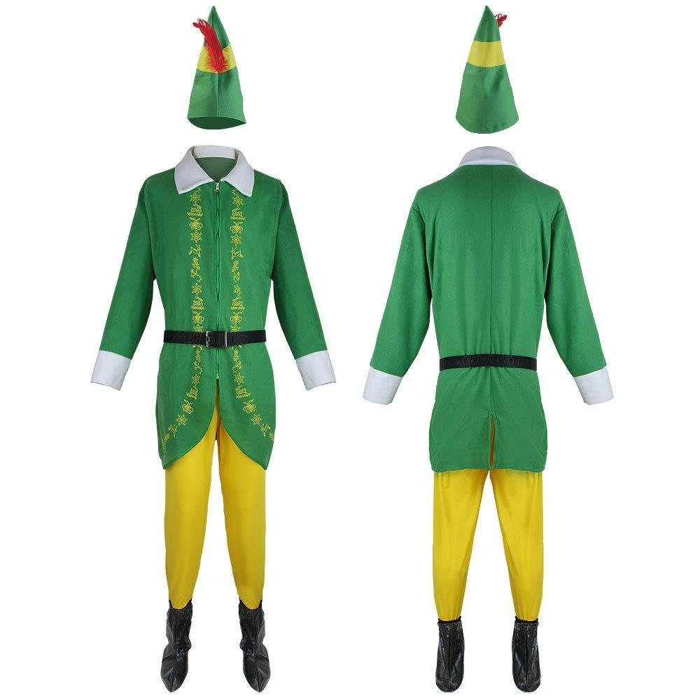 Buddy The Elf Costume for Men - Full Set Movie-Inspired Cosplay for Halloween & Christmas-Astricos