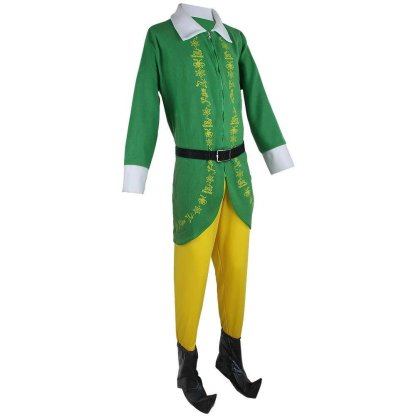 Buddy The Elf Costume for Men - Full Set Movie-Inspired Cosplay for Halloween & Christmas-Astricos
