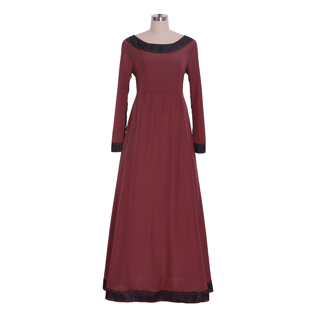 Medieval Royal Court Queen Princess Robe Dress for Regency Tudor Tea Party & Ball-Astricos