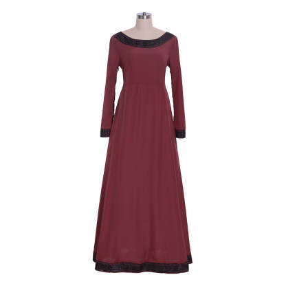 Medieval Royal Court Queen Princess Robe Dress for Regency Tudor Tea Party & Ball-Astricos