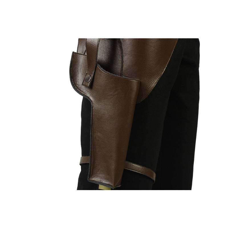Han Solo Cosplay Costume - Premium Suede Jacket & Leather Belt Set for Star Wars Fans-Astricos