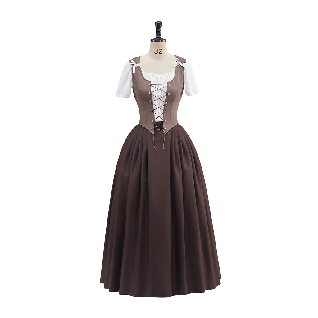 Outlander Brown Suit Skirt Cosplay Costume – Authentic & Detailed Replica for Fans-Astricos