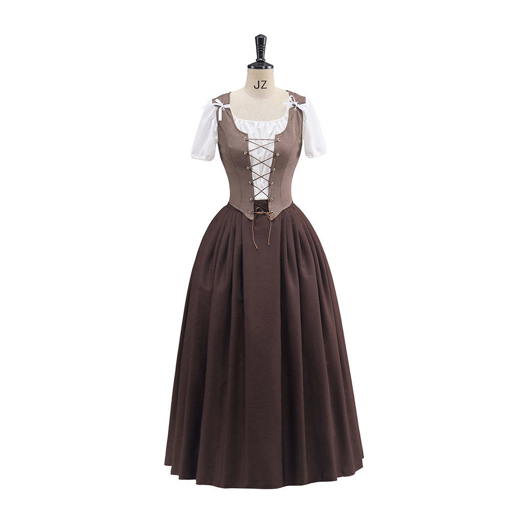 Outlander Brown Suit Skirt Cosplay Costume – Authentic & Detailed Replica for Fans-Astricos