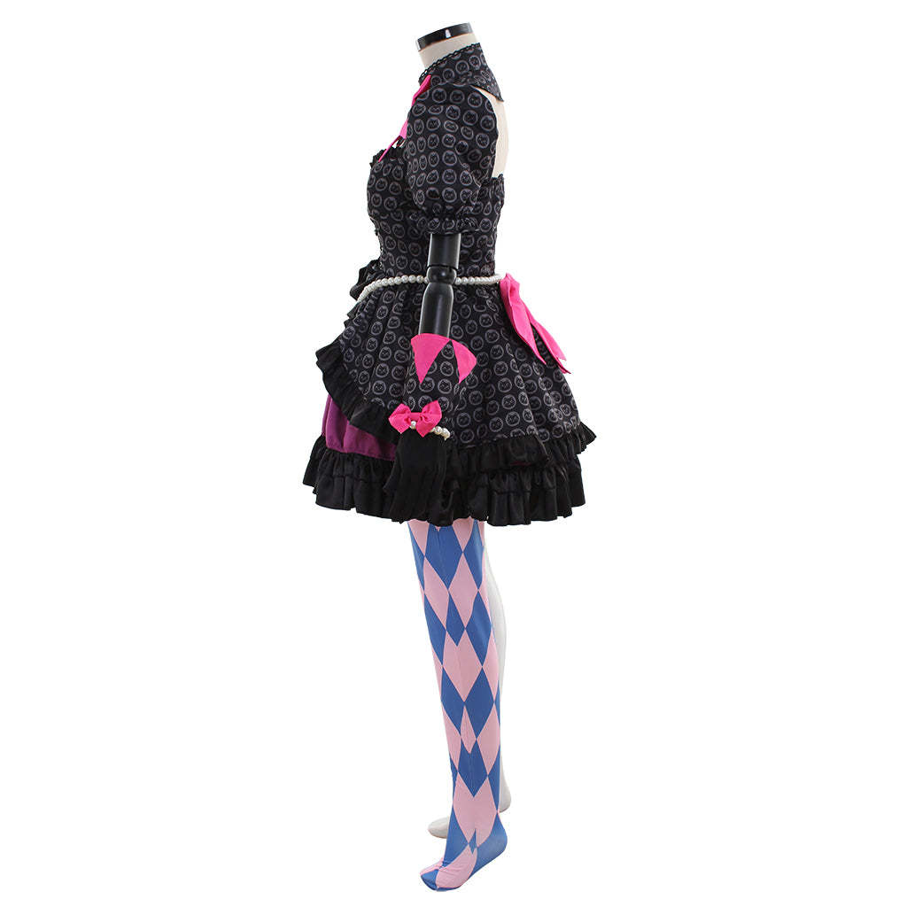 Hana Song Overwatch Cosplay Costume - Sexy Black Officer Dress Suit for Women-Astricos