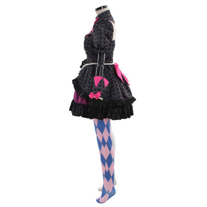 Hana Song Overwatch Cosplay Costume - Sexy Black Officer Dress Suit for Women-Astricos