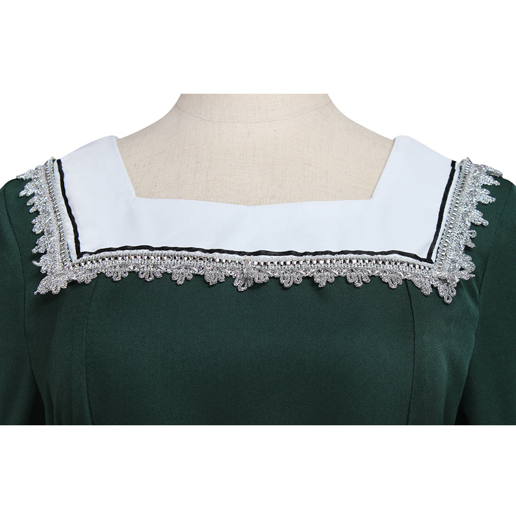 Medieval Palace Princess Green Dress - Renaissance Victorian Cosplay Costume for Women-Astricos
