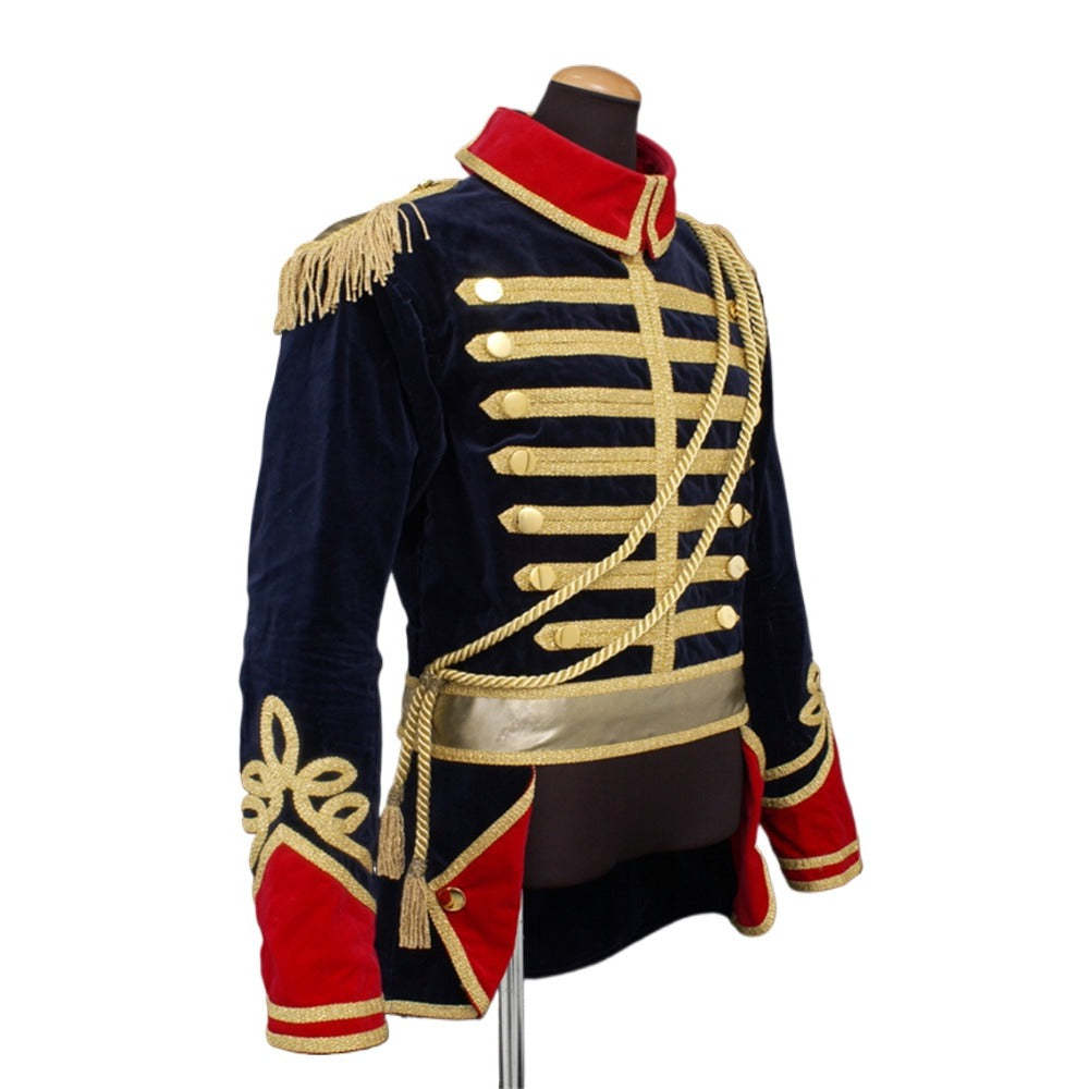 Medieval Military Officer Soldier Cosplay Costume - Regal Ballet Musical Jacket with Hat | Astricos-Astricos