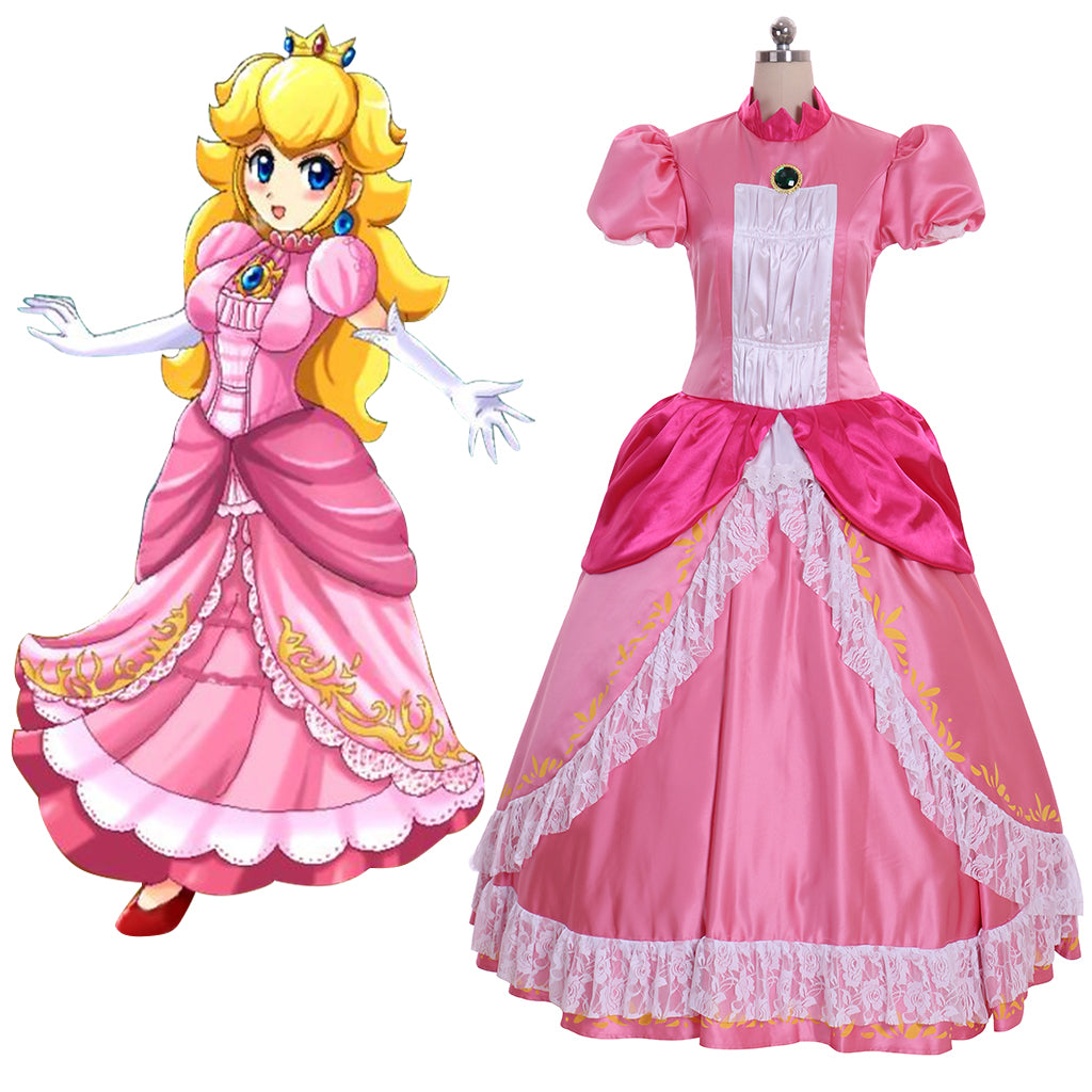 Princess Daisy Cosplay Costume | Peach’s Sister Dress | Astricos-Astricos