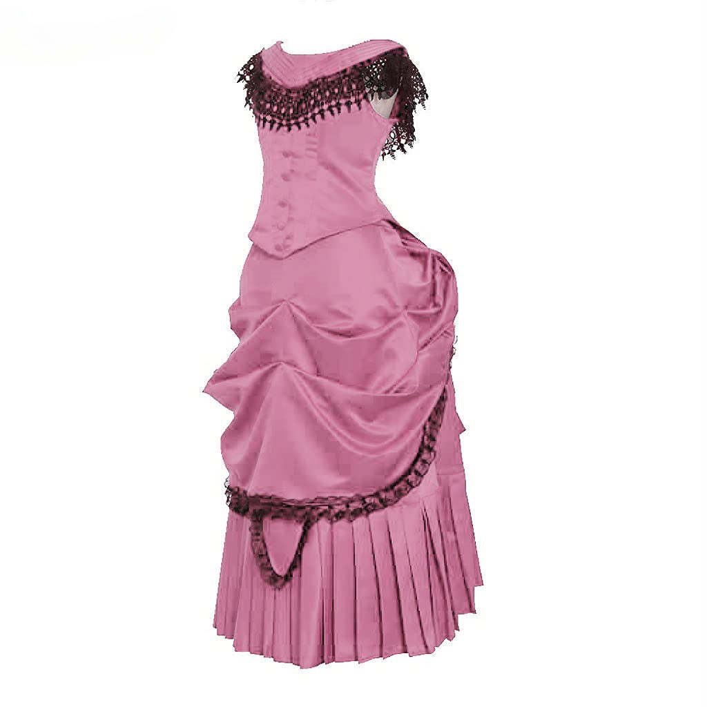 Victorian Bustle Gown | Elegant Queen’s Gothic Georgian Dress for Masquerade & Reenactment-Astricos