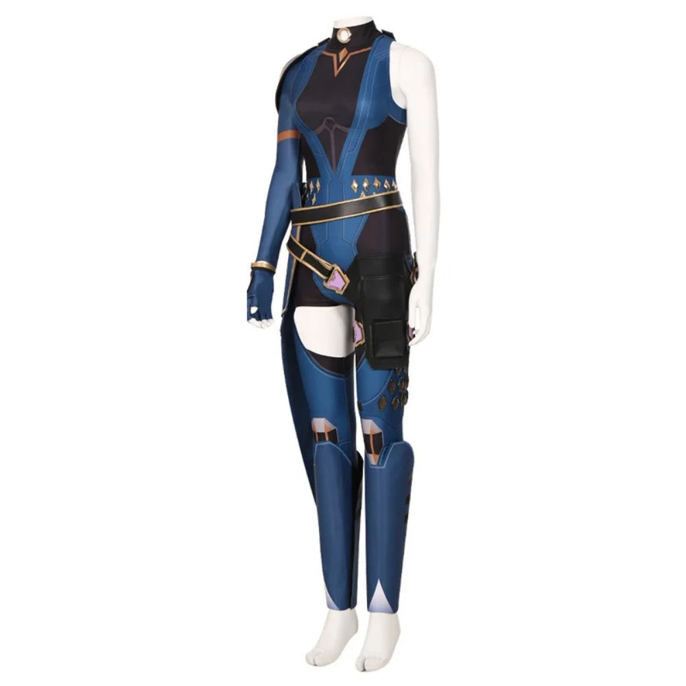 Valorant Reyna Cosplay Costume Jumpsuit Outfit - Perfect for Halloween & Carnival-Astricos