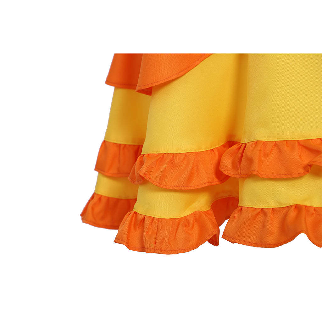 Princess Daisy Cosplay Costume for Girls - Cute Lolita Dress for Parties & Cosplay | Astricos-Astricos