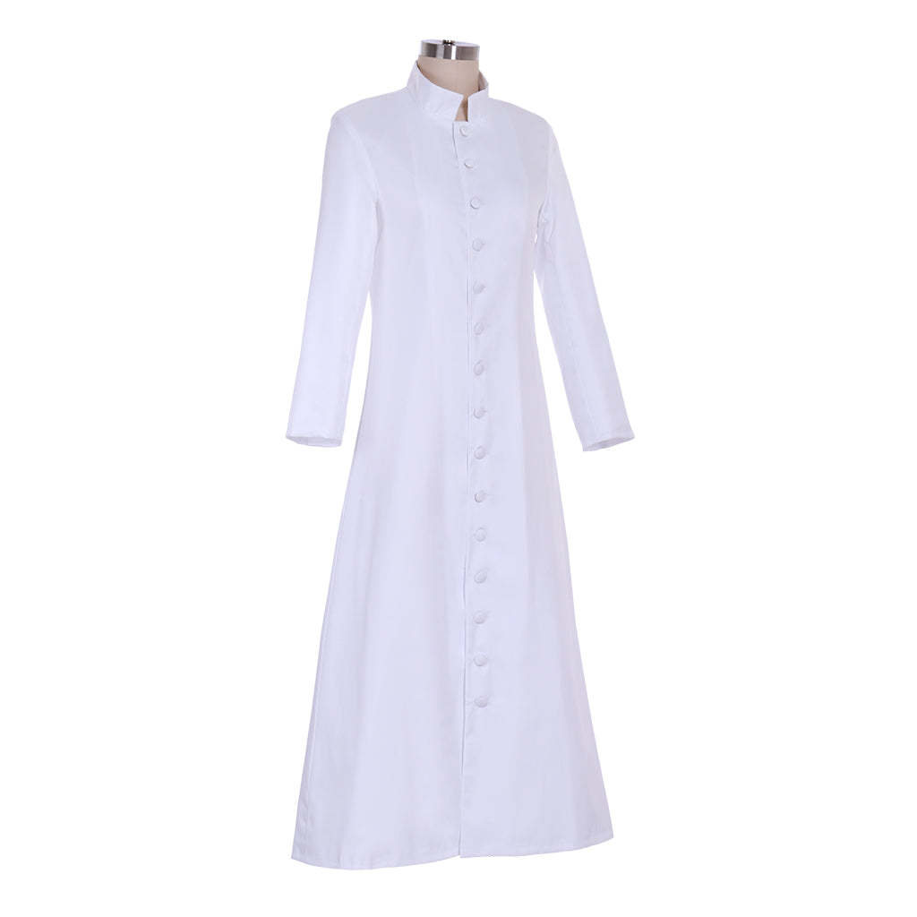 Custom Woman Priest Cosplay Costume – Elegant Long Pastor Uniform for Halloween & Carnival-Astricos