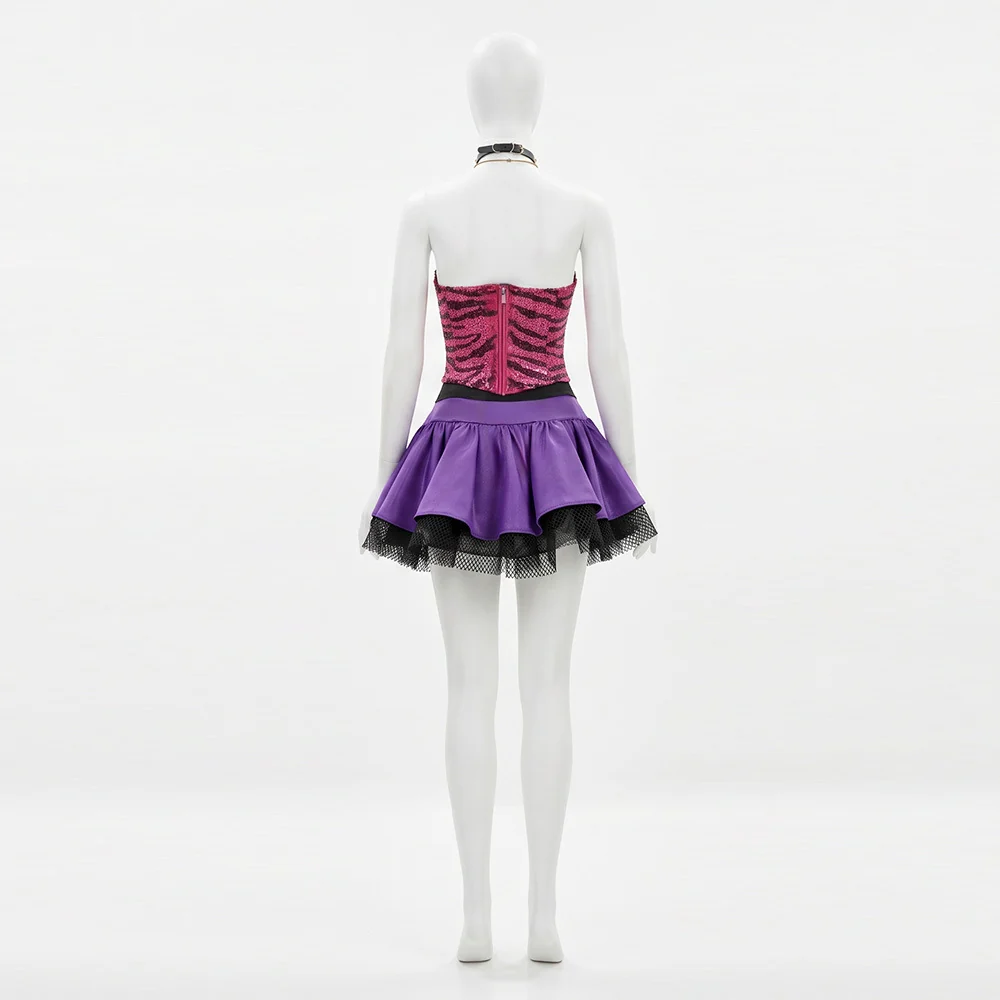 Monster High Clawdeen Wolf Cosplay Costume, Custom Y2K Punk Outfit for Halloween & Comic Con