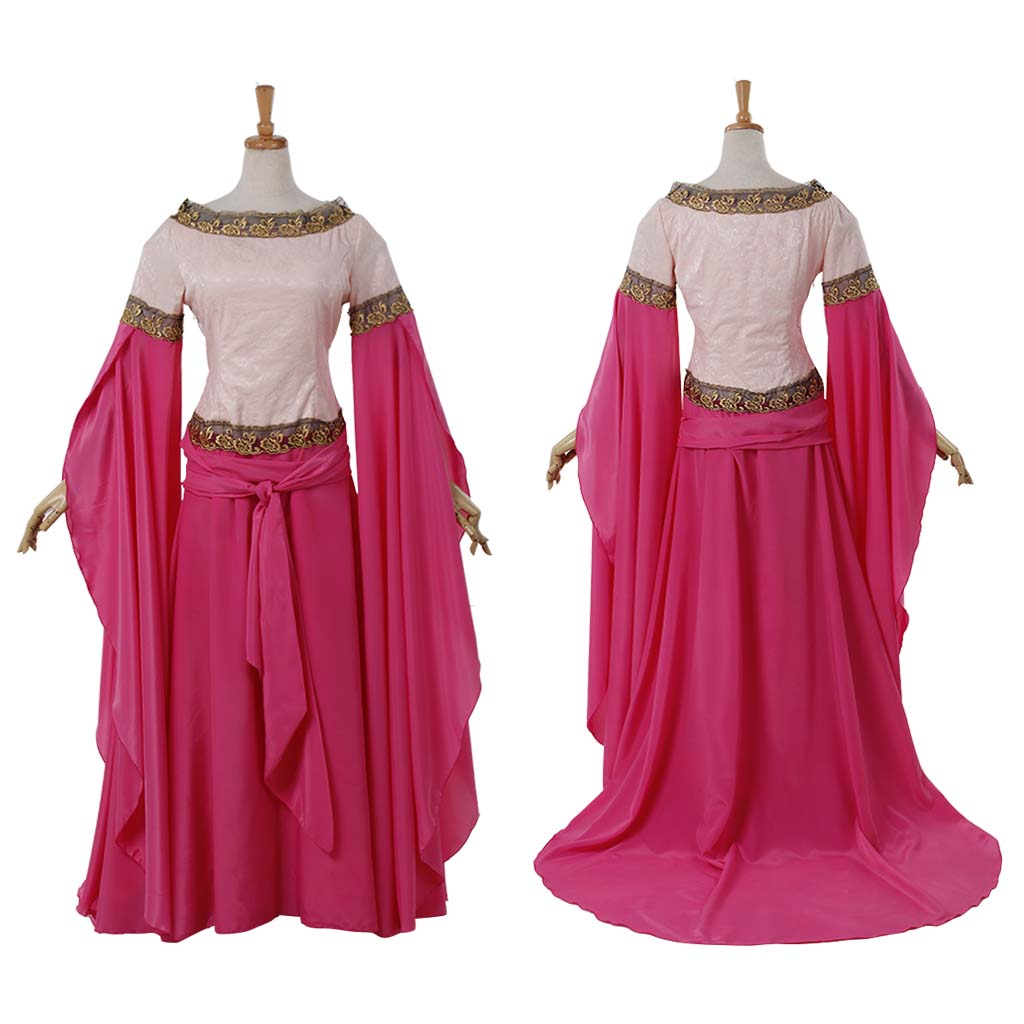 Exquisite Women's Medieval Victorian Gothic Ball Gown Dress for Cosplay & Events-Astricos