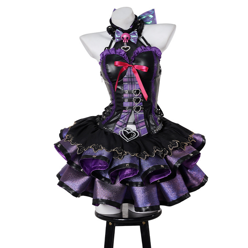 Yujian Wujian Cosplay Costume Kuromi Sanrio Collaboration Anime Game Character Outfit-Astricos