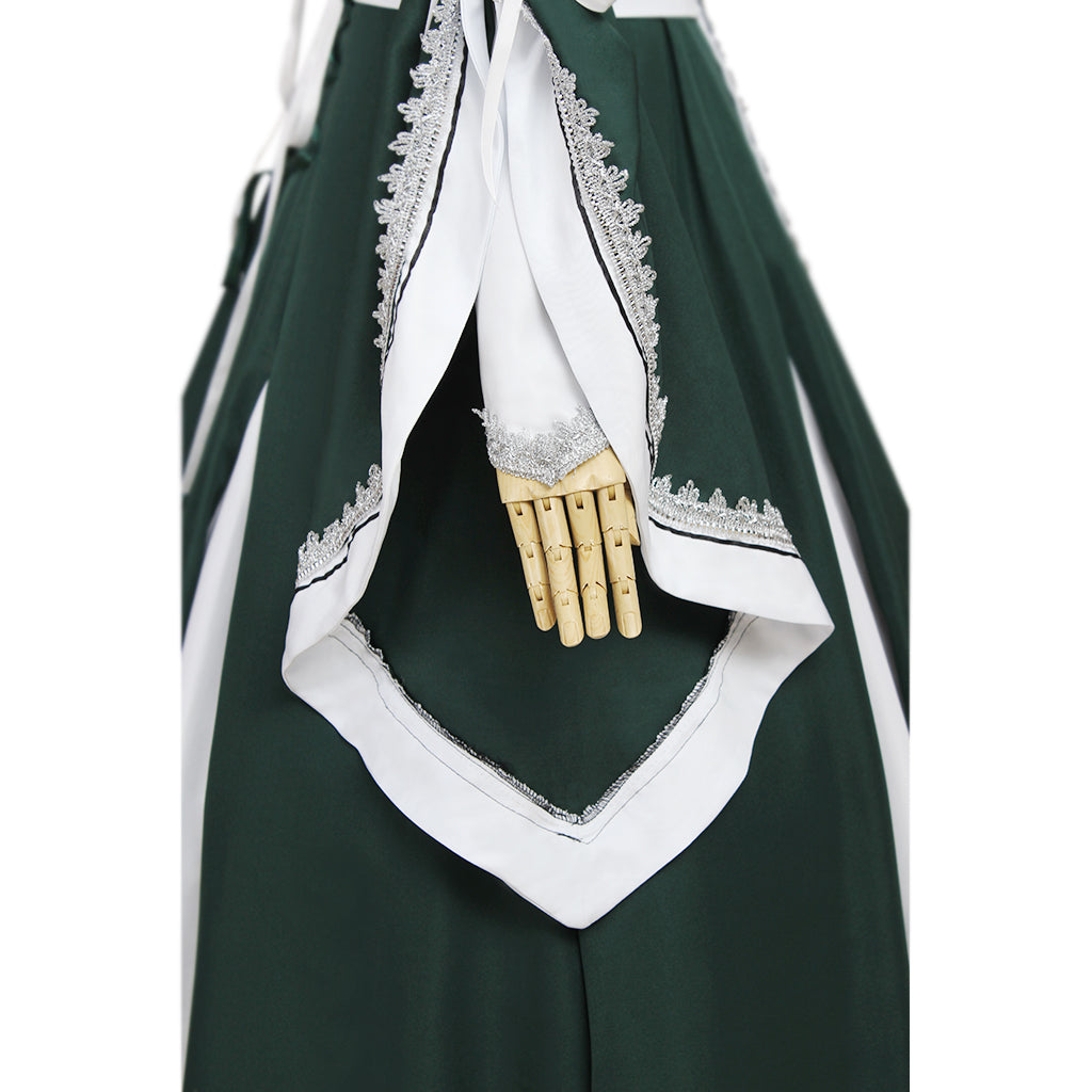 Medieval Palace Princess Green Dress - Renaissance Victorian Cosplay Costume for Women-Astricos