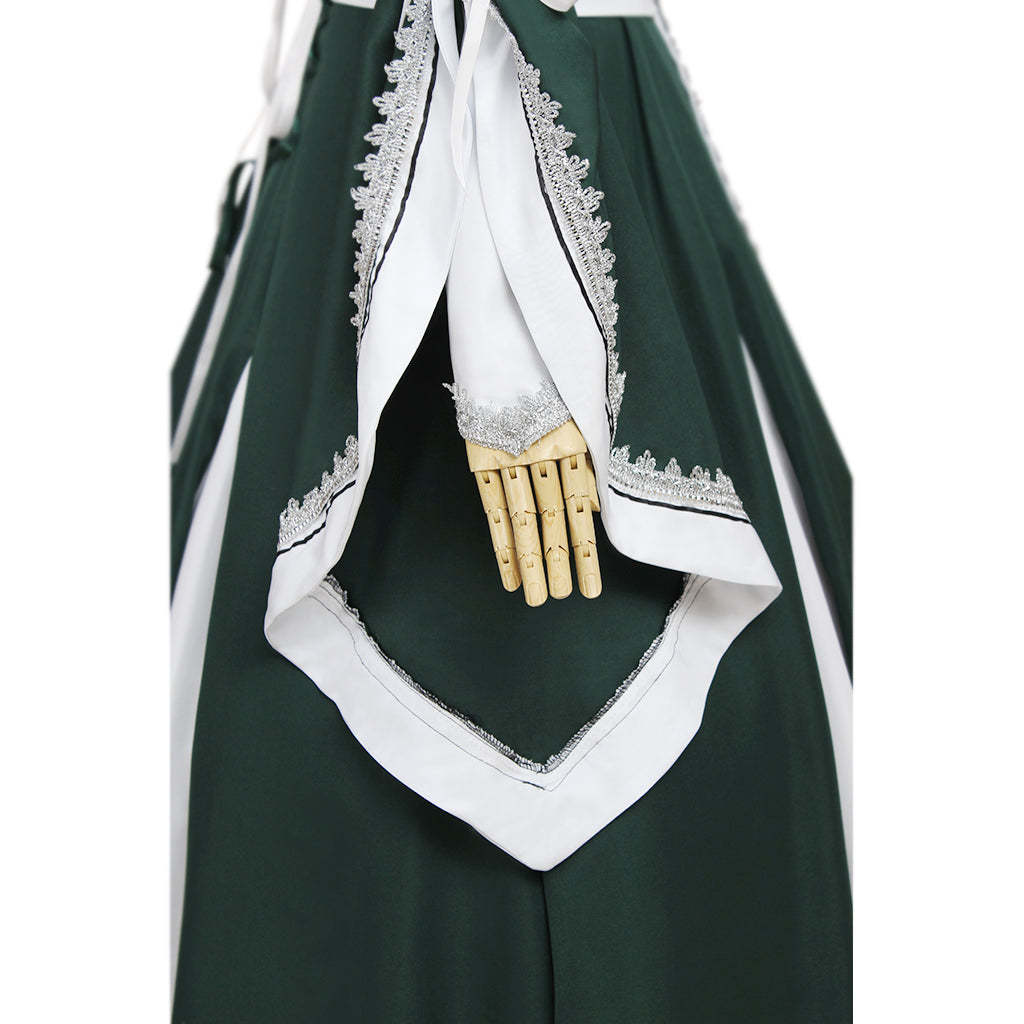 Medieval Palace Princess Green Dress - Renaissance Victorian Cosplay Costume for Women-Astricos