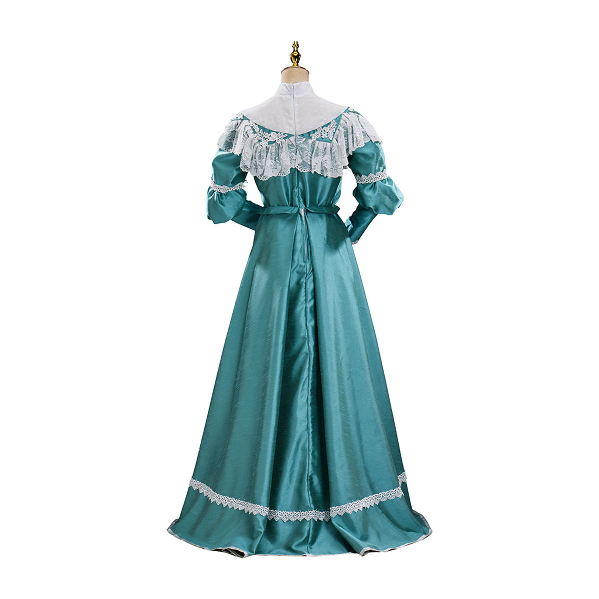 Victorian Off-Shoulder Green Dress - Elegant Anime Cosplay Costume | Astricos-Astricos