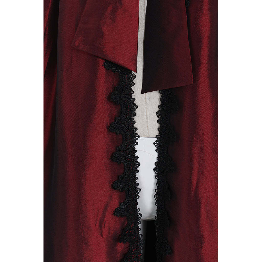 Victorian Red Velvet Cloak - Premium Halloween Cosplay Costume | Astricos-Astricos