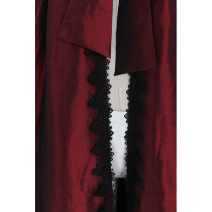 Victorian Red Velvet Cloak - Premium Halloween Cosplay Costume | Astricos-Astricos