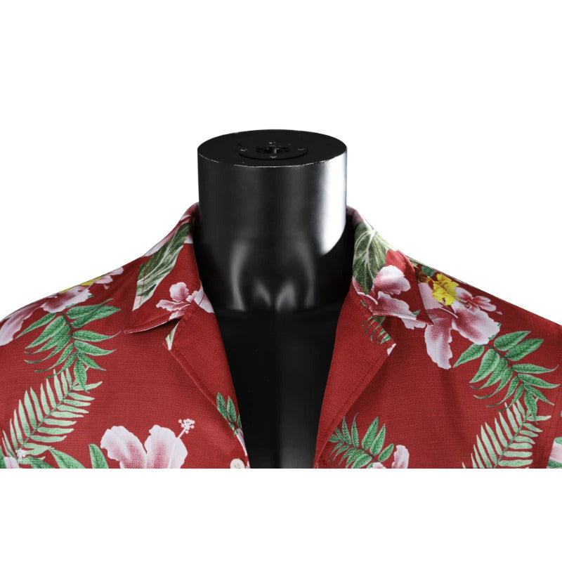 Kasuga Ichiban Cosplay Shirt - Official Game-Inspired Short Sleeve Beach Shirt for Men-Astricos