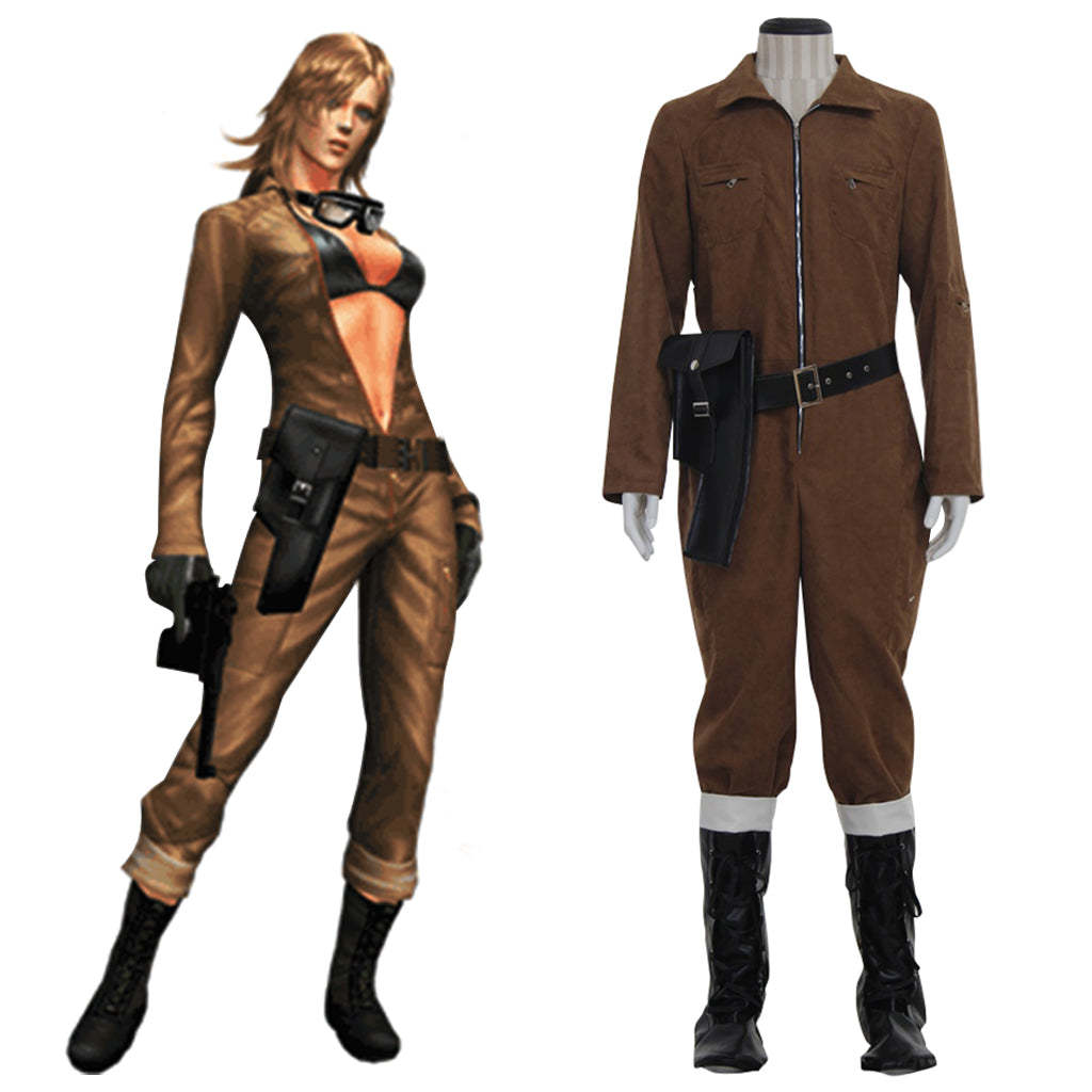 Metal Gear Solid 3 Snake Eater Eva Cosplay Costume for Women | Authentic Game Outfit-Astricos